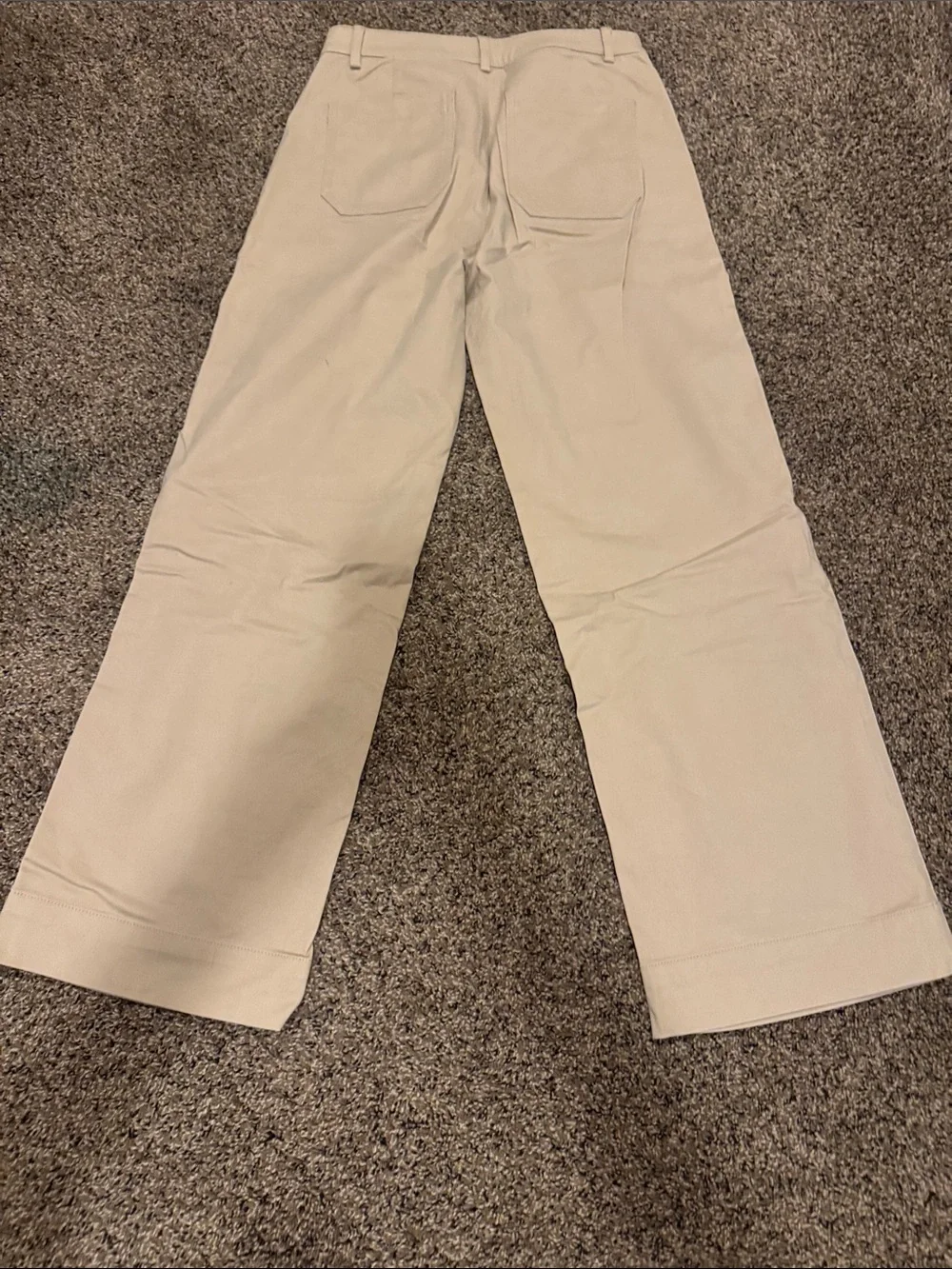 J. Crew Cream Straight-Leg Chinos